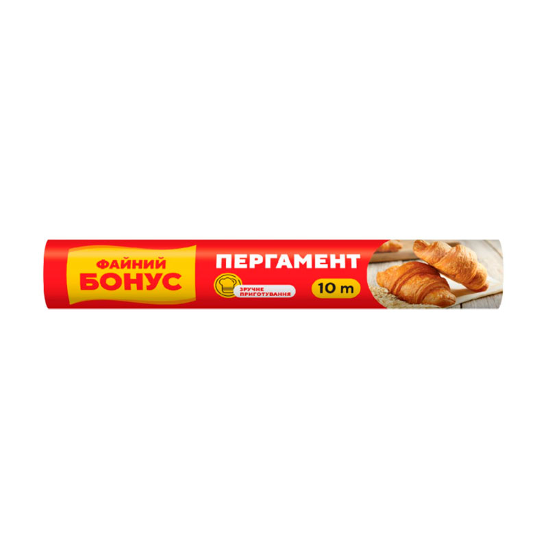 Пергамент ФАЙНИЙ БОНУС для випічки, 10 м